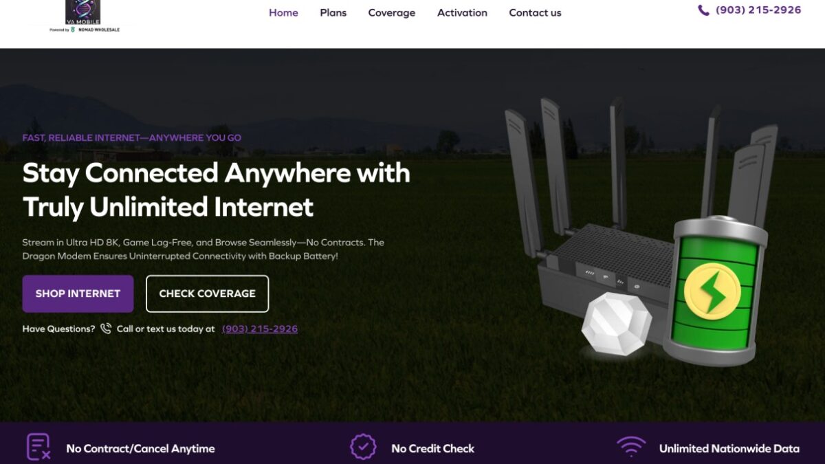 VA Mobile: Wireless Freedom Powered by Nomad Internet Wholesale